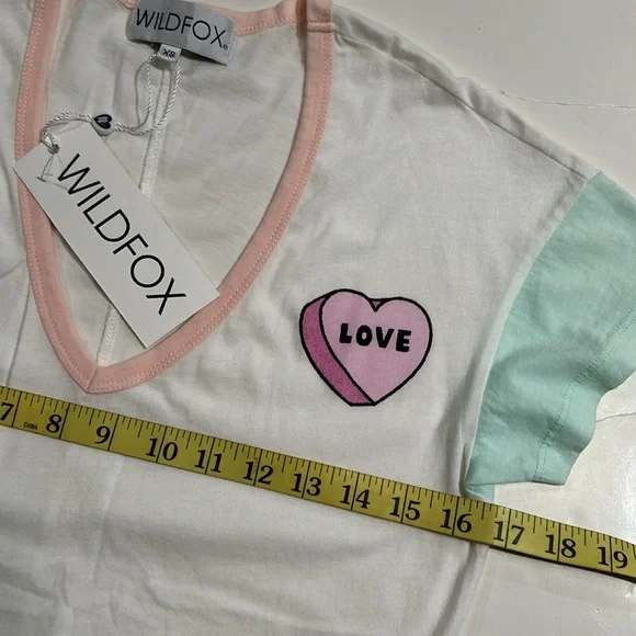 WILDFOX Paradise Colorblock V-Neck Tee - Picture 9 of 12